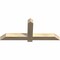Ekena Millwork Eugene Rough Sawn Timber Gable Bracket, Douglas Fir, 48"W x 20"H x 4"D x 4"F, 10/12 Pitch GBW048X20X0404EUG00RDF - alternate 4